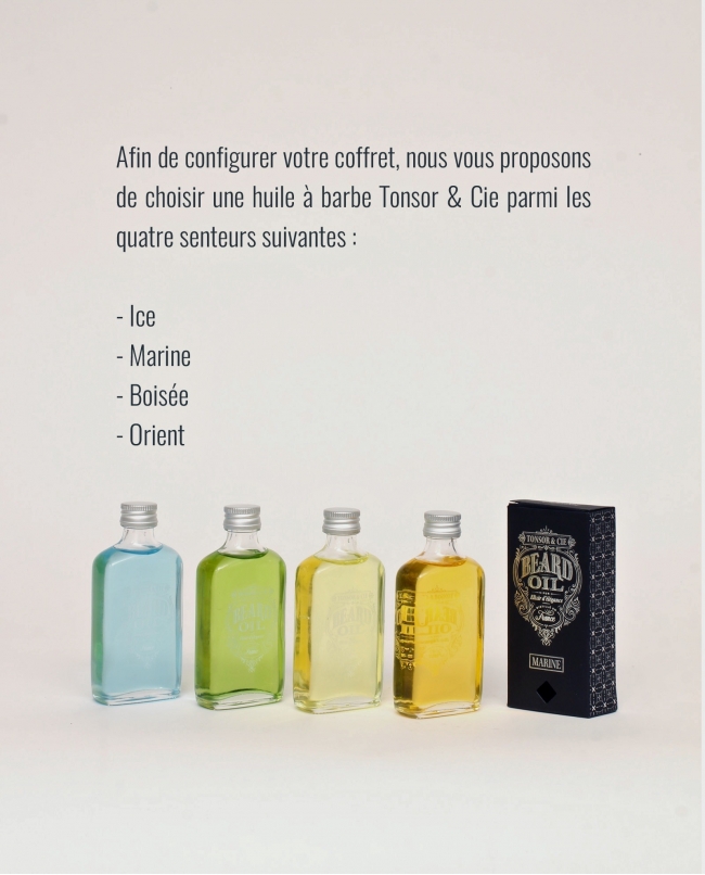 Coffret 'Huile et Brosse 5 rangs' (Huile Ice)