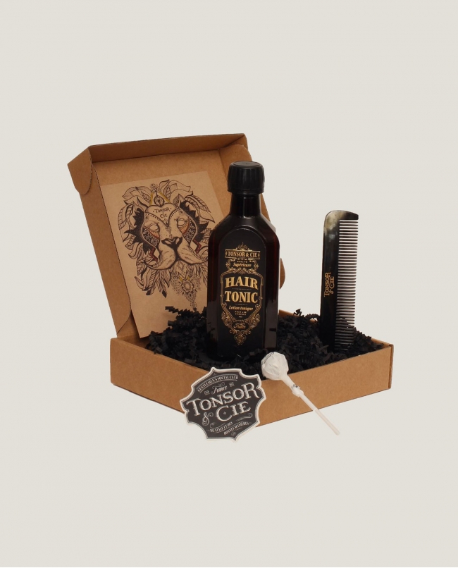 Coffret Hair Tonic, Peigne en Corne 45 dents