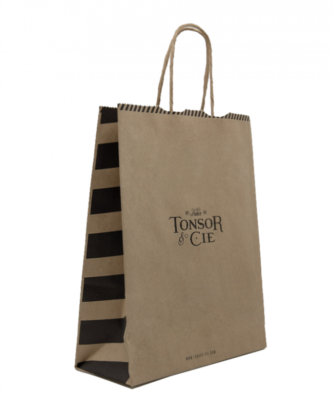 Sac kraft Tonsor & Cie recyclé